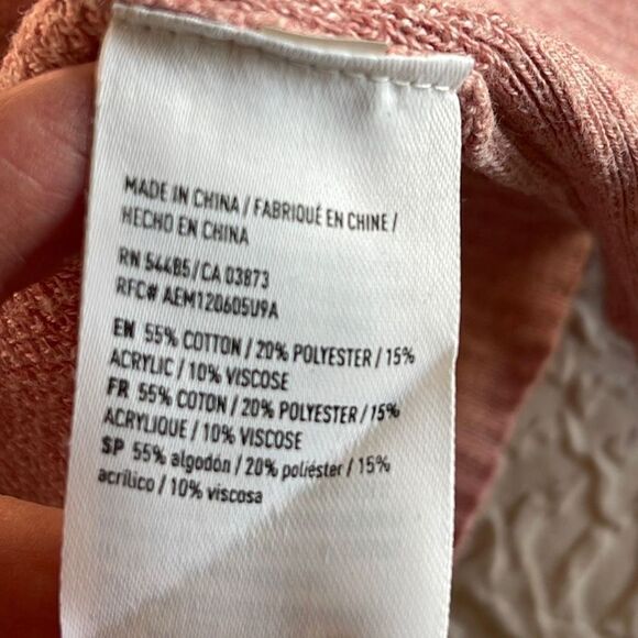 American Eagle Outfitters‎ Women's Pullover Sweater Crewneck Pink Size Medium - Picture 7 of 7